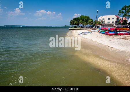 Strandblick, Hafenstadt, Hilton Head Island, South Carolina Stockfoto