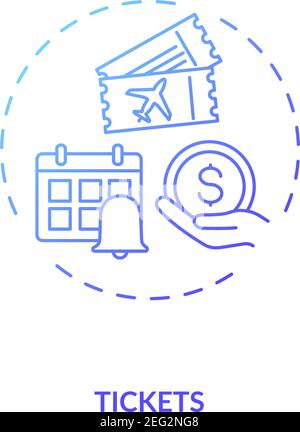 Ticket-Konzept-Symbol Stock Vektor