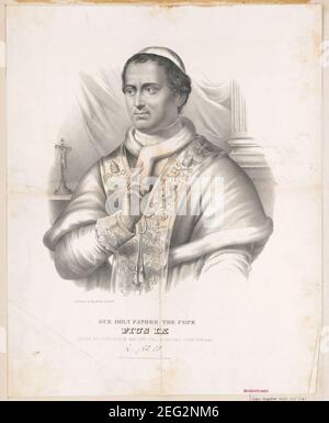 Unser Heiliger Vater, Papst Pius IX. Stockfoto