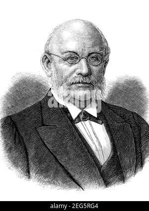 Heinrich Rudolf Hermann Friedrich Gneist, von 1888 von Gneist, 13. August 1816 - 22. Juli 1895, preußischer Jurist und Politiker / Heinrich Rudolf Hermann Friedrich Gneist, ab 1888 von Gneist, 13. 1816. Bis 22. August. Juli 1895, ein preußischer Jurist und Politiker, Historisch, historisch, digital verbesserte Reproduktion eines Originals aus dem 19th. Jahrhundert / digitale Reproduktion einer Originalvorlage aus dem 19. Jahrhundert, Stockfoto