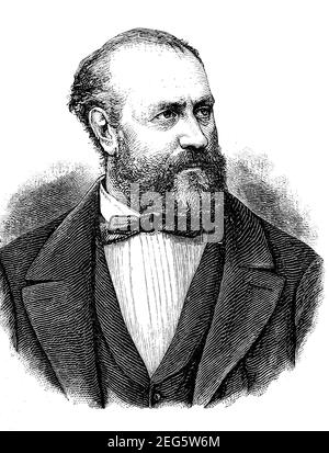 Charles Francois Gounod, 17. Juni 1818 - 18. Oktober 1893, ein französischer Komponist / Charles Francois Gounod, 17. Juni 1818 - 18. Oktober 1893, ein franzoesischer Komponist, Historisch, historisch, digital verbesserte Reproduktion eines Originals aus dem 19th. Jahrhundert / digitale Reproduktion einer Originalvorlage aus dem 19. Jahrhundert, Stockfoto