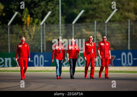 Scuderia Ferrari, Track Walk während der Formel 1 Emirates Gran Premio Dell'emilia Romagna 2020, Emilia Romagna Grand Prix, vom 31. Oktober bis 1. November 2020 auf dem Autodromo Internazionale Enzo e Dino Ferrari, in Imola, Italien - Foto Joao Filipe / DPPI Stockfoto