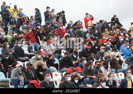 Publikum, Foule, Fans, Zuschauer, Fans während der Formel 1 Heineken Grande Prémio de Portugal 2020, großer Preis von Portugal, vom 23. Bis 25. Oktober 2020 auf der Autódromo Internacional do Algarve, in Portimão, Algarve, Portugal - Foto DPPI Stockfoto