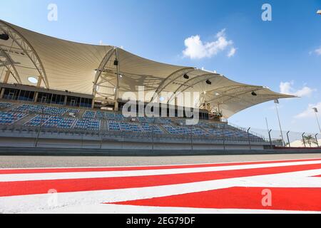 Illustration, Tribünen, Gradins, während des Formel 1 Gulf Air Bahrain Grand Prix 2020, vom 27. Bis 29. November 2020 auf dem Bahrain International Circuit, in Sakhir, Bahrain - Foto Antonin Vincent / DPPI Stockfoto