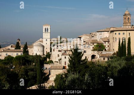 Die Altstadt von Assisi in der Provinz Perugia in Italien. Italien, Assisi, September 2001 Stockfoto