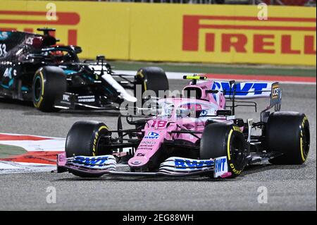 18 STROLL Lance (CAN), Racing Point F1 RP20, Aktion während des Formel 1 Rolex Sakhir Grand Prix 2020, vom 4. Bis 6. Dezember 2020 auf dem Bahrain International Circuit, in Sakhir, Bahrain - Foto DPPI Stockfoto