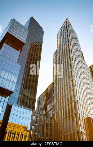 USA Maryland MD Bethesda Büro- und Wohnhochhäuser in Bauzeit Stockfoto