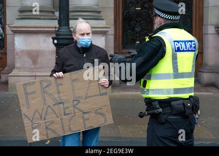Glasgow, Schottland, Großbritannien. 18. Februar 2021. Im Bild: Sean Clerkin. Quelle: Colin Fisher/Alamy Live News. Stockfoto