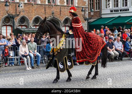 Die jährliche Prozession des Heiligen Blutes, Heilig Bloedprocessie, in Brügge, Belgien Stockfoto