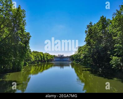 Warschau Juni 24 2019 Königliches Bad Museum in der Nähe des Sees Stockfoto