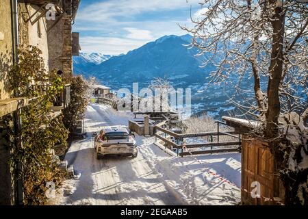 47 Raphael ASTIER (FRA), Frederic VAUCLARE (FRA), ALPINE A110, RGT RGT Autos, Aktion während der WRC World Rally Car Championship 2021, Rallye Monte Carlo am 20. Bis 24. Januar 2021 in Monaco - Foto Grégory Lenormand / DPPI Stockfoto