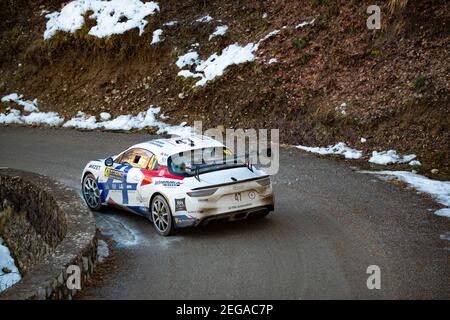 47 Raphael ASTIER (FRA), Frederic VAUCLARE (FRA), ALPINE A110, RGT RGT Autos, Aktion während der WRC World Rally Car Championship 2021, Rallye Monte Carlo am 20. Bis 24. Januar 2021 in Monaco - Foto Grégory Lenormand / DPPI Stockfoto