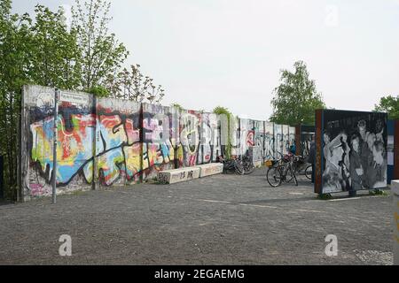 Ort vom 9. November 1989, Historisches Viertel in Berlin Stockfoto