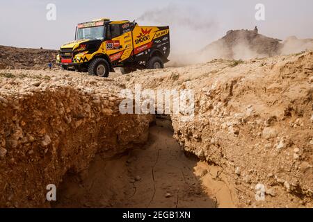 503 Macik Martin (cze), Tomasek Frantisek (cze), Svanda David (cze), Iveco, Big Shock Racing, Camion, Truck, Aktion während der 5th Etappe der Dakar 2021 zwischen Riad und Buraydah, in Saudi-Arabien am 7. Januar 2021 - Foto Florent Gooden / DPPI Stockfoto