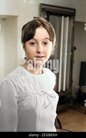 Sterben Sie Deutsche Harfenspieler Und Schauspielerin Hilde Krekel, Deutschland 1960er Jahre. Deutsche Sängerin und Schauspielerin Hilde Krekel, Deutschland der 1960er Jahre. 24x36swNeg132 Stockfoto