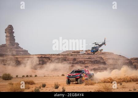 307 Przygonski Jakub (pol), Gottschalk Timo (deu), Toyota, Overdrive Toyota, Auto, Aktion während der Etappe 10th der Dakar 2021 zwischen Neom und Al-Ula, in Saudi-Arabien am 13. Januar 2021 - Foto Antonin Vincent / DPPI Stockfoto