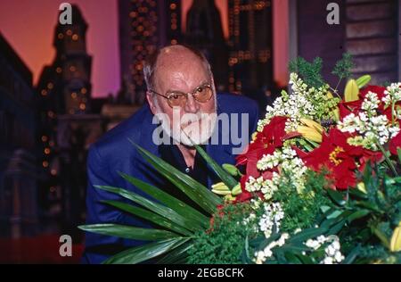 Harald-Schmidt-Show, Unterhaltungs-Stalkshow, Deutschland 1995 - 2003, Gaststar: Kabarettist Hanns Dieter Hüsch Stockfoto