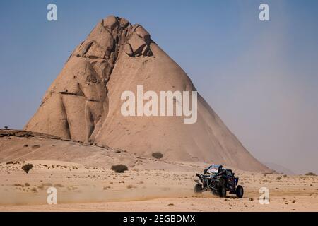 385 Ekstrom Mattias (swe), Bergvist Emil (swe), Yamaha, X-RAID Yamaha Racing Rally Unterstützte Team, Leichtfahrzeuge Prototyp - T3, Aktion während der 4th Etappe der Dakar 2021 zwischen Wadi Al Dawasir und Riad, in Saudi-Arabien am 6. Januar 2021 - Foto Florent Gooden / DPPI Stockfoto