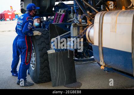 507 Sotnikov Dmitry (rus), Akhmadeev Ruslan (rus), Akhmatzianov Ilgiz (rus), Kamaz, Kamaz - Meister, Camion, Truck, Aktion während der 7th Etappe der Dakar 2021 zwischen Ha'il und Sakaka, in Saudi-Arabien am 10. Januar 2021 - Foto Julien Delfosse / DPPI Stockfoto