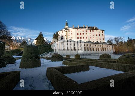 Schloss Ambras - Innsbruck, Tirol, Österreich Stockfoto