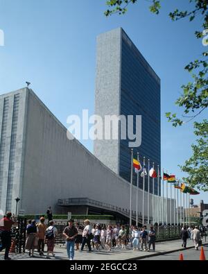 Usa. New York City. Gebäude Des Sekretariats Der Vereinten Nationen. Stockfoto