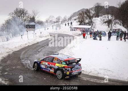 25 Jari HUTTUNEN (FIN), Mikko LUKKA (FIN), Hyundai i20 R5, Hyundai Motorsport N WRC 2, Aktion während der ACI Rallye Monza 2020, 7th Lauf der FIA WRC Meisterschaft 2020 vom 3. Bis 8. Dezember 2020 in Monza, Brianza in Italien - Foto François Flamand / DPPI Stockfoto