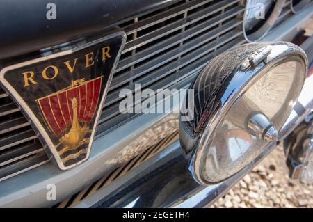 Werksmannschaft Rallye-Auto - Rover 2000 oder P6, klassische britische Limousine Stockfoto