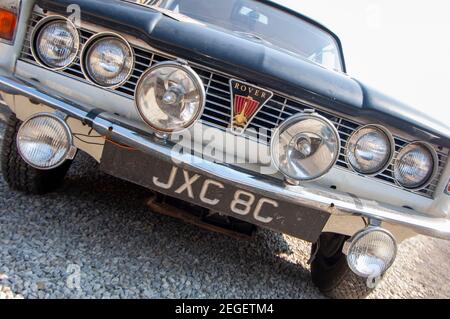 Werksmannschaft Rallye-Auto - Rover 2000 oder P6, klassische britische Limousine Stockfoto