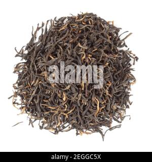 Premium-Qualität roten Tee aus ANSI, China, isoliert auf weißem Hintergrund Stockfoto