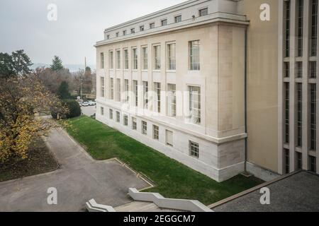 Palast der Nationen - Büro der Vereinten Nationen - Genf, Schweiz Stockfoto