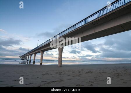 New Brighton Pier Christchurch Südinsel Neuseeland Stockfoto