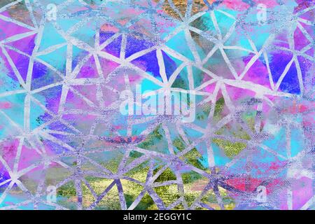 Handbemalte helle abstrakte Aquarell-Textur. Kreativer Hintergrund für Design. Stockfoto