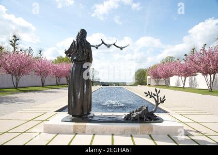 Der amerikanische Niederlande Friedhof, Margraten, Niederlande 8301 amerikanische Soldaten und Flieger aus dem Zweiten Weltkrieg sind dort begraben. Stockfoto