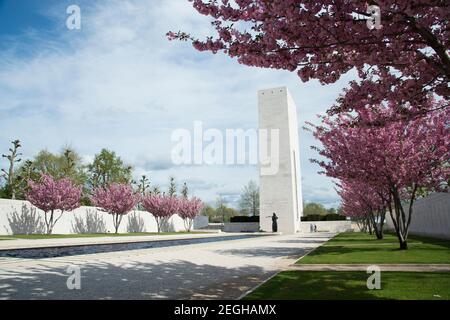 Der amerikanische Niederlande Friedhof, Margraten, Niederlande 8301 amerikanische Soldaten und Flieger aus dem Zweiten Weltkrieg sind dort begraben. Stockfoto