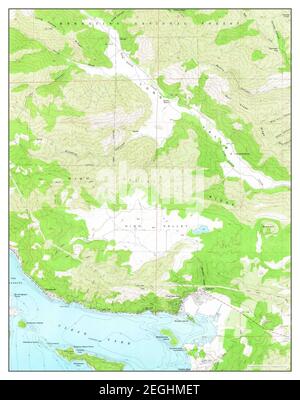 Clearlake Oaks, California, Karte 1958, 1:24000, Vereinigte Staaten von Amerika von Timeless Maps, Daten U.S. Geological Survey Stockfoto