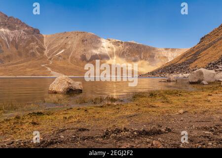 Panoramablick auf die Berge bekannt als "Nevado de Toluca" In Mexiko Stockfoto