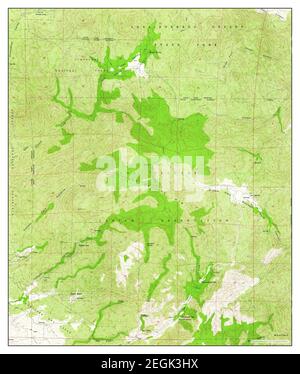 Hot Springs Mtn, California, Karte 1960, 1:24000, Vereinigte Staaten von Amerika von Timeless Maps, Daten U.S. Geological Survey Stockfoto