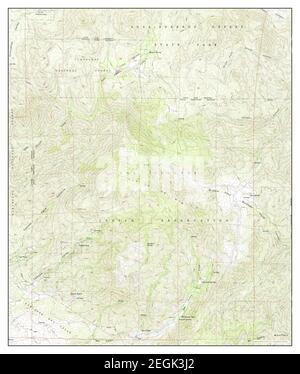 Hot Springs Mtn, California, Karte 1960, 1:24000, Vereinigte Staaten von Amerika von Timeless Maps, Daten U.S. Geological Survey Stockfoto