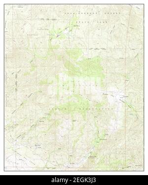 Hot Springs Mtn, California, Karte 1960, 1:24000, Vereinigte Staaten von Amerika von Timeless Maps, Daten U.S. Geological Survey Stockfoto