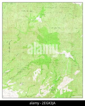 Hot Springs Mtn, California, Karte 1960, 1:24000, Vereinigte Staaten von Amerika von Timeless Maps, Daten U.S. Geological Survey Stockfoto