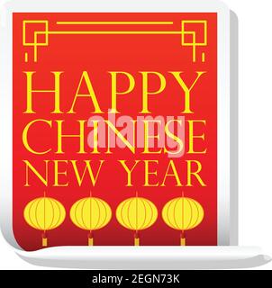 Chinesische Neujahrsschmuck. Vektorgrafik Stock Vektor