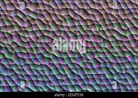 Polygonalen bunten Mosaik Hintergrund. Abstrakte Low-Poly-Vektor-Illustration. Dreieckiges Muster im Halbtonstil. Geometrisches Geschäftsdesign der Vorlage Stock Vektor