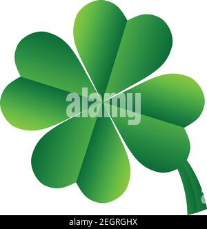 Irischer Kleeblatt hinterläßt Hintergrund für Happy St. Patrick s Day. EPS 10 Stock Vektor
