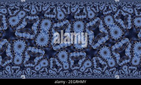 Abstrakter fraktaler mehrfarbiger symmetrischer Hintergrund. Stockfoto