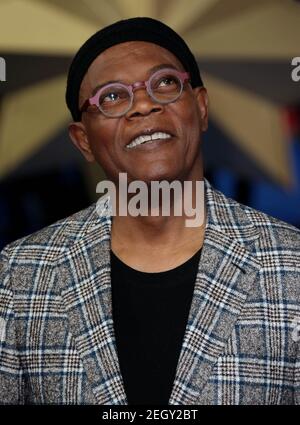 Feb 27, 2019 - London, England, UK - Captain Marvel European Gala Fotoausstellungen: Samuel L Jackson Stockfoto