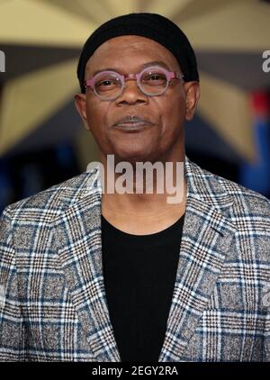 Feb 27, 2019 - London, England, UK - Captain Marvel European Gala Fotoausstellungen: Samuel L Jackson Stockfoto