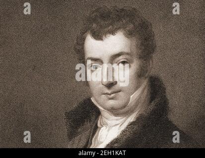 WASHINGTON IRVING (1783-1859) amerikanischer Autor, Historiker, Diplomat, Biograph. Stockfoto