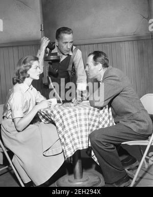 Lauren Bacall Humphrey Bogart Henry Fonda Foto für den Film Der Versteinerte Wald Stockfoto