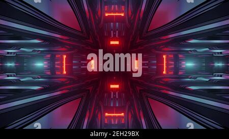 Abstract hallo Tech Hintergrund 3D Illustration Stockfoto