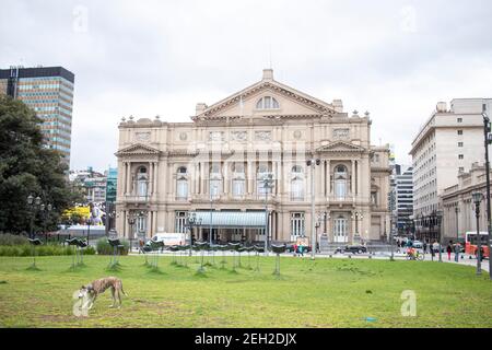 BUENOS AIRES - 15th Okt 2019: Blick auf das Colon Theater in der Stadt Buenos Aires, Argentinien Stockfoto